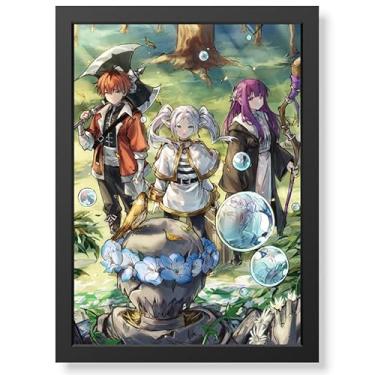 Imagem de Quadro Decorativo Frieren e a Jornada para o Além geek.frame vidro premium geek.frame decoração sala quarto anime presente decorativo parede otaku gamer qualidade