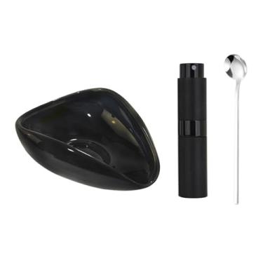 Imagem de Bothyi Copo dosador de grãos de café, tigela de condimentos, prato de xícara de café, acessórios de café, bandeja dosadora de chá para família, conjunto de 3 peças