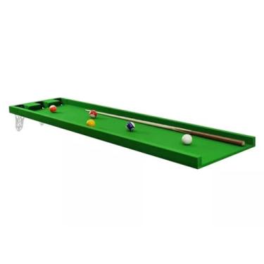 Imagem de Mesa De Bilhar Portátil, Mesa De Prática De Piscina Em Miniatura Com Pernas Dobráveis, Para Sala De Estar Iniciante (Color : Green1, Size : 2x0.5m/6.56x1.64ft)