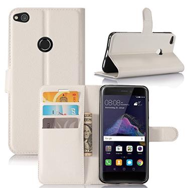 Imagem de Manyip Capa para Huawei Honor 8 lite (5,2 polegadas), capa de telemóvel de couro, protetor de ecrã de Slim Case estilo carteira com ranhuras para cartões, suporte dobrável, fecho magnético (JFC5-9)