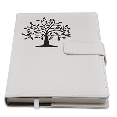 Imagem de The Amazing Office Tree of Life Journal – Caderno de escrita recarregável de 12 x 20 cm com 200 páginas forradas, fecho magnético | Diário pessoal, diário fofo para mulheres e homens, presente ideal