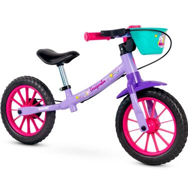 Imagem de Bicicleta Balance Infantil Cecizinha Aro 12 até 21Kg Limitador de Giro Nathor