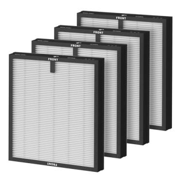 Imagem de INJINEO Filtro de substituição para purificador de ar HEPA True HY4866 compatível com purificador de ar MORENTO HY4866 Pacote com 4