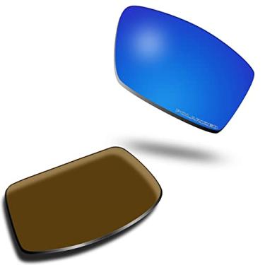 Imagem de SOLODAD Lentes de reposição para óculos de sol Oakley Gascan OO9014 Polarizados, Azul tubarão - polarizado, One Size