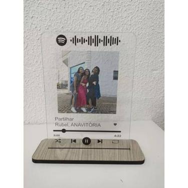 Imagem de Placa Spotify Personalizada Decoração Aniversario Presente