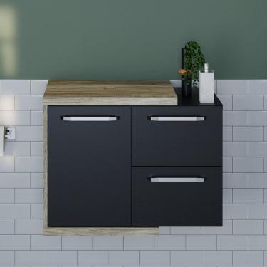 Imagem de Armario Gabinete Nexus 65P Nexus captura Carvalho /Preto