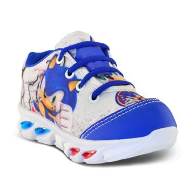 Imagem de Genérico, tenis de led infantil masculino sonic com luzinha meninos Tamanho:31;Cor:Branco