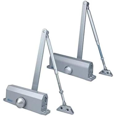 Imagem de 2 pces porta mais perto para portas de uso pesado comercial trava de ação atrasada porta automática-fecho de velocidade potência ajustável, 5 tamanhos, b