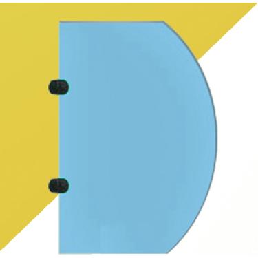 Imagem de Divisória de banheiro com tela de mictório, painéis de tela de privacidade para mictório infantil montados na parede, divisor de mictório, tela de proteção de partição, para escolas/jardins