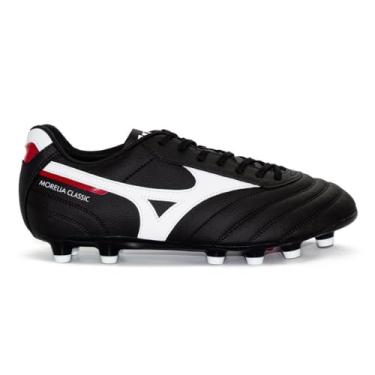 Imagem de Chuteira Campo Mizuno Masculina Morelia Classic Md Preto/branco/v 107677677-1019 39