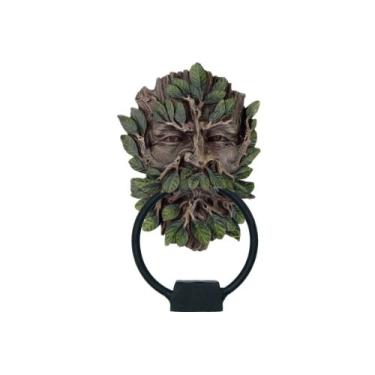 Imagem de Boneco de resina Greenman Mystic Tree God Door Knocker de 17,78 cm