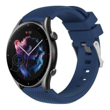 Imagem de Pulseira Silicone Para Gtr3 Pro - Azul Marinho - T-Shirck
