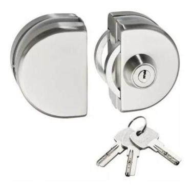 Imagem de Fechadura 98-6 Pressão Porta Vidro/Vidro Blindex Redonda - AGS