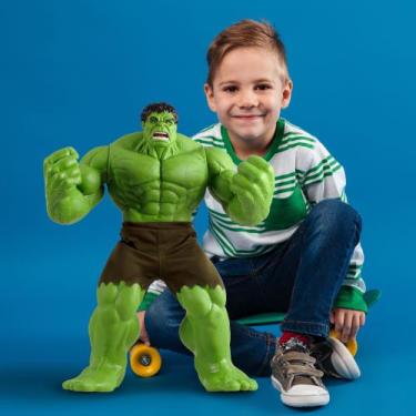 Imagem de Boneco de Vinil Gigante Hulk Esmaga 45 cm - TCS