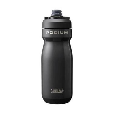 Imagem de Garrafa Podium Aço Inox Preta 500ml Isolam Vaccum Bike 18h fria Camelb