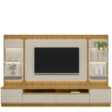 Imagem de Conjunto Rack Painel e 2 Módulos Saint Paul - Tauari-Off White - EdeCa