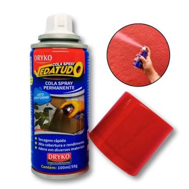 Imagem de Cola Spray Permanente Papel De Parede Madeira Tecido 100ml Dryko Adesi