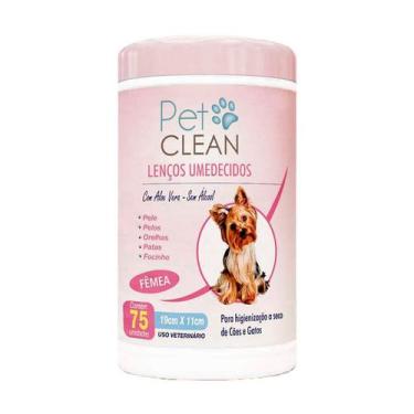 Imagem de Lenço Umedecido Pet Clean Fêmea 75un