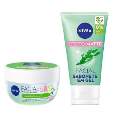 Imagem de NIVEA Kit - Hidratante Facial + Sabonete Facial em Gel, Kit