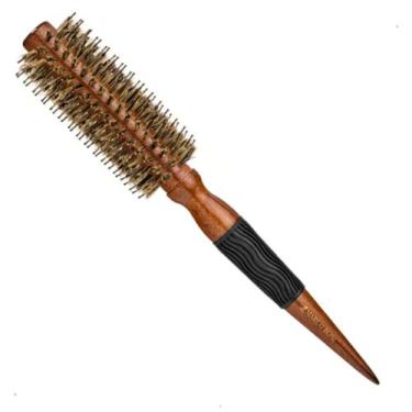 Imagem de Escova Cabelo Corpo Madeira 45mm Cabo Pontiagudo Marco Boni, Marrom