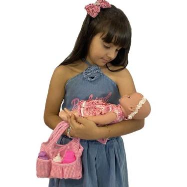 Imagem de Conjunto Boneca Sapekinha Faz Xixi + Bolsa Maternidade - Milk Brinqued