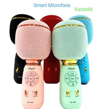 Imagem de Microfone Youtuber Bluetooth Karaokê Sem Fio Show Musica - xtrad