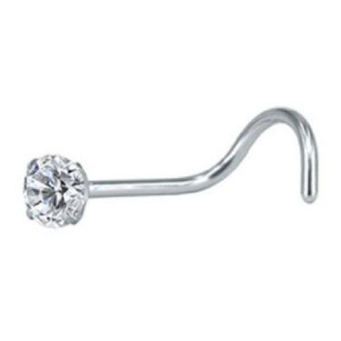 Imagem de Piercing Nariz Nostril Aço Pedra Zirconia 3mm Pt De Luz - De Castro jo