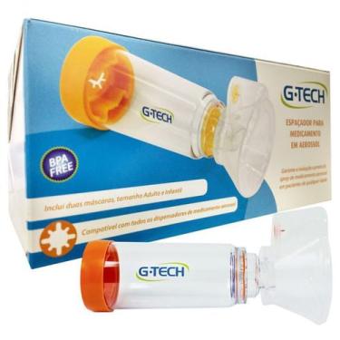Imagem de Espaçador para Medicamento Em Aerossol Adulto e Infantil G-Tech - Accu