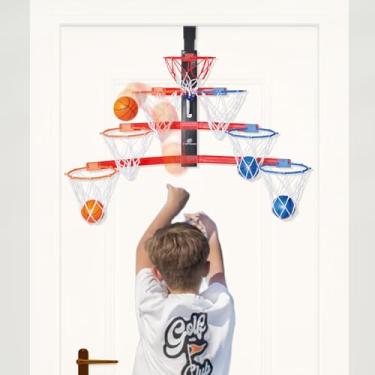 Imagem de Cesta de basquete sobre a porta – Mini Hoop Race Basketball Gift | Montagem na parede, festa noite de jogo em família