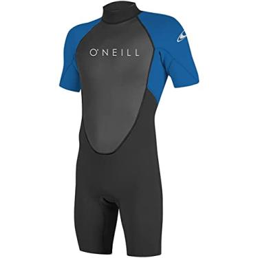 Imagem de Roupa de mergulho masculina O'Neill Reactor-2 2 mm zíper traseiro manga curta primavera preto/oceano, P