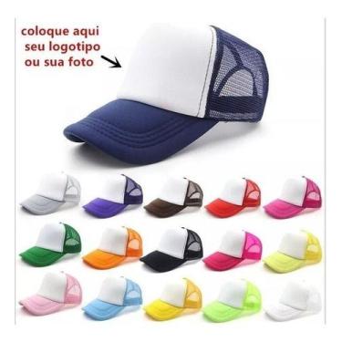 Imagem de Kit 6 Bonés Boné Bone Trucker Tela Estilo Aba Curva Serve - oem, 9-12 
