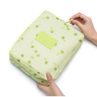Imagem de Necessaire Para Maquiagem Estampada Com divisórias Y3926 - Gekk, Verde