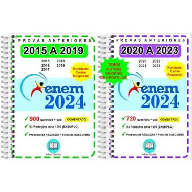 Imagem de Enem Provas 2015 a 2023 Gabarito Comentado - Sala Do Estudante