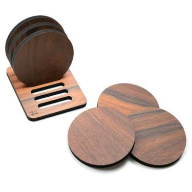 Imagem de Porta copo mdf bolacha para copo  entrega rápida - CARMISINI