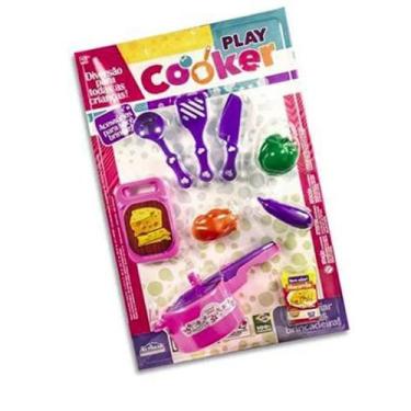Imagem de Brinquedo Kit Cozinheiro 9 Peças Play Cooker - Altimar Brinquedos