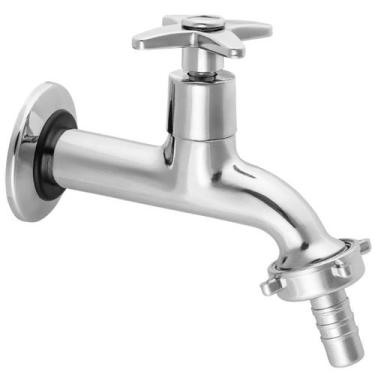 Imagem de Torneira Longa Com Bucha Jardim Quintal Parede Cromada Kelly - KELLY M