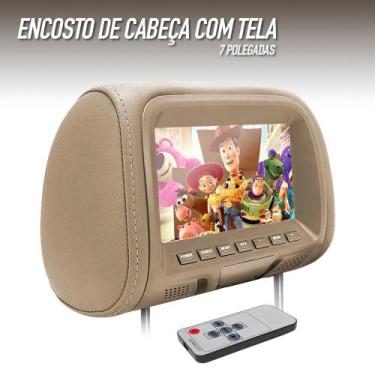 Imagem de Encosto Com Tela Lcd Unidade Bege Toyota Corolla 2013 2014 2015 2016 2