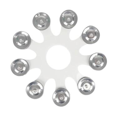 Imagem de harayaa Peças de tambor de pandeiro de chimbau fáceis de instalar, pratos de tambor multifuncionais resistentes para apresentações em palco, bar e festa