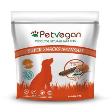 Imagem de Petisco Snack PetVegan Para Cães Sabor Abóbora e Coco 150g