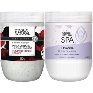Imagem de Creme Massagem SPA Lavanda+Creme Pimenta Negra DAgua Natural - D'Água 