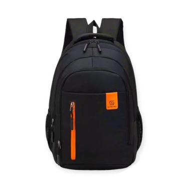Imagem de Kit 2 Mochila Masculina Reforçada Trabalho QL-098 - Kingleen, Laranja