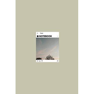 Imagem de Notebook: lined Journal- Instagram Design - Large (6 x 9 inches) - 101 Pages –Fresh Grey: Composition Book Perfect bound, Soft Cover - Minimal style