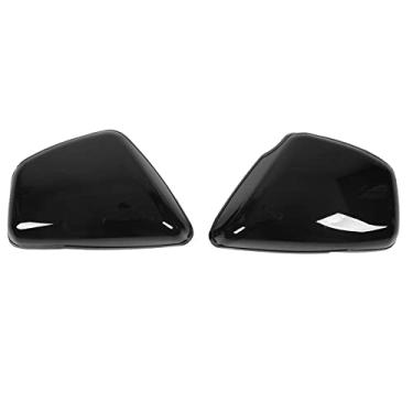 Imagem de Tampa Lateral da Bateria Esquerda e Direita de 2 Unidades – Capas de Carenagem Lateral da Bateria Leves e Resistentes para Virago (Preto)