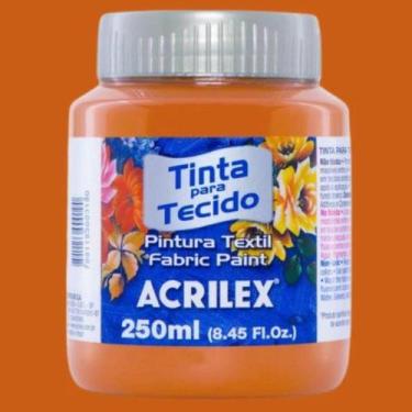 Imagem de Tinta para Tecido Fosca Acrilex Cores Quentes 250 ml - 04125, CARAMELO