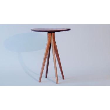 Imagem de Mesa Bar Hill Tampo MDF Cinamomo E Pés Em Madeira Maciça - Shop Mobili