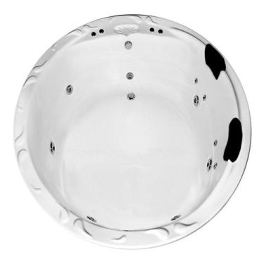 Imagem de Banheira Redonda Diadema COMPLETA com hidro - Brasil Banheiras, 1,80x1