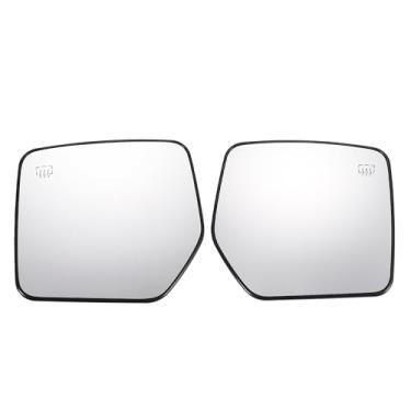 Imagem de ACROPIX Vidro retrovisor do carro lado esquerdo direito para Jeep Compass Patriot 2007-2017 com placa de suporte - Pacote com 2