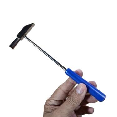Imagem de Martelinho de Ourives para Artesanato e Bijuteria, 20cm, Alumínio com Cabo ABS, 60g, Azul