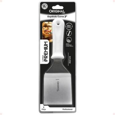 Imagem de Espátula Curva 22,5cm Inox Premium Lanches Pizza Chapeiro - Original L