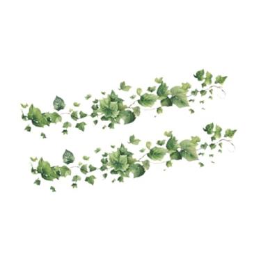 Imagem de Generic Adesivo de parede decalque decalque decorativo folhas diy design verde para aluguel casas de jantar dormitórios restaurantes de cozinha